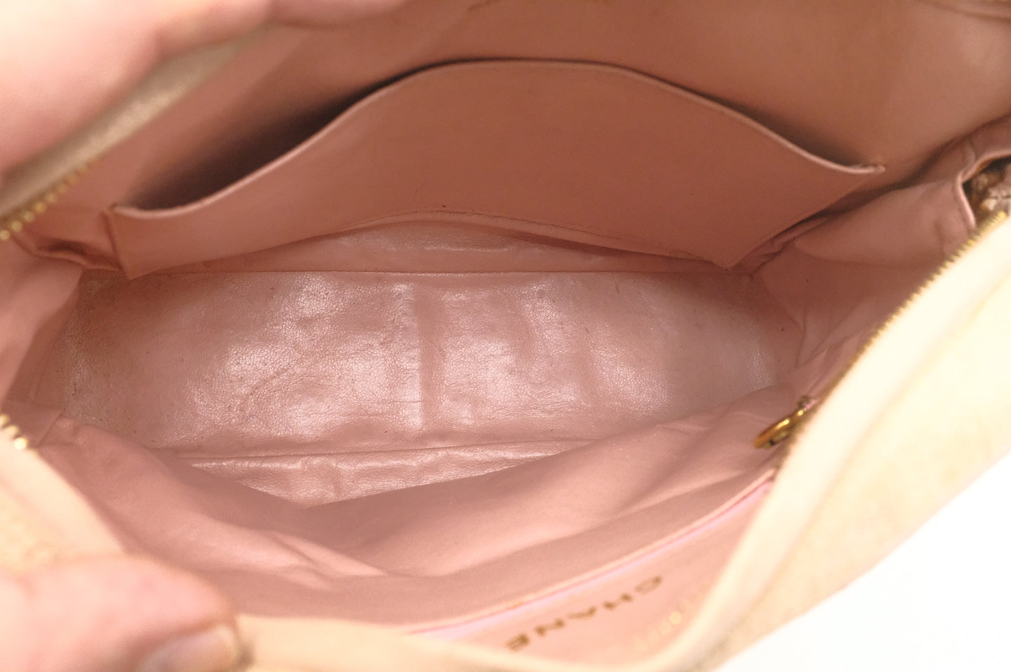 Chanel Camera Bag in Beige Linen