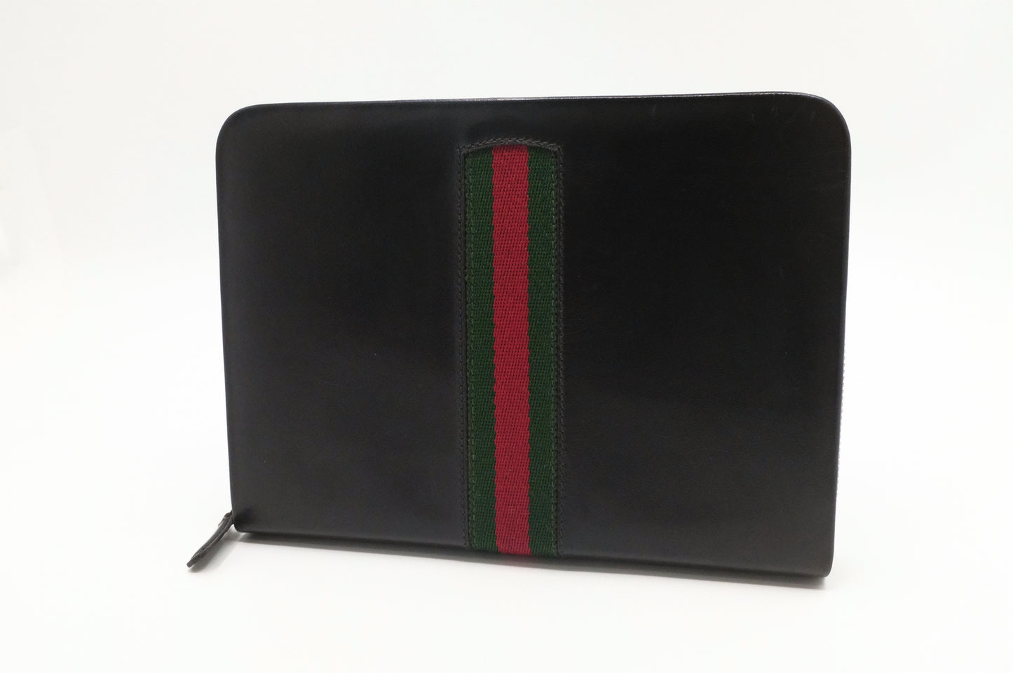 Gucci Zipped Clutch in Black Leather