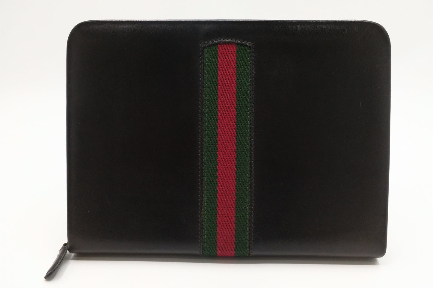 Gucci Zipped Clutch in Black Leather
