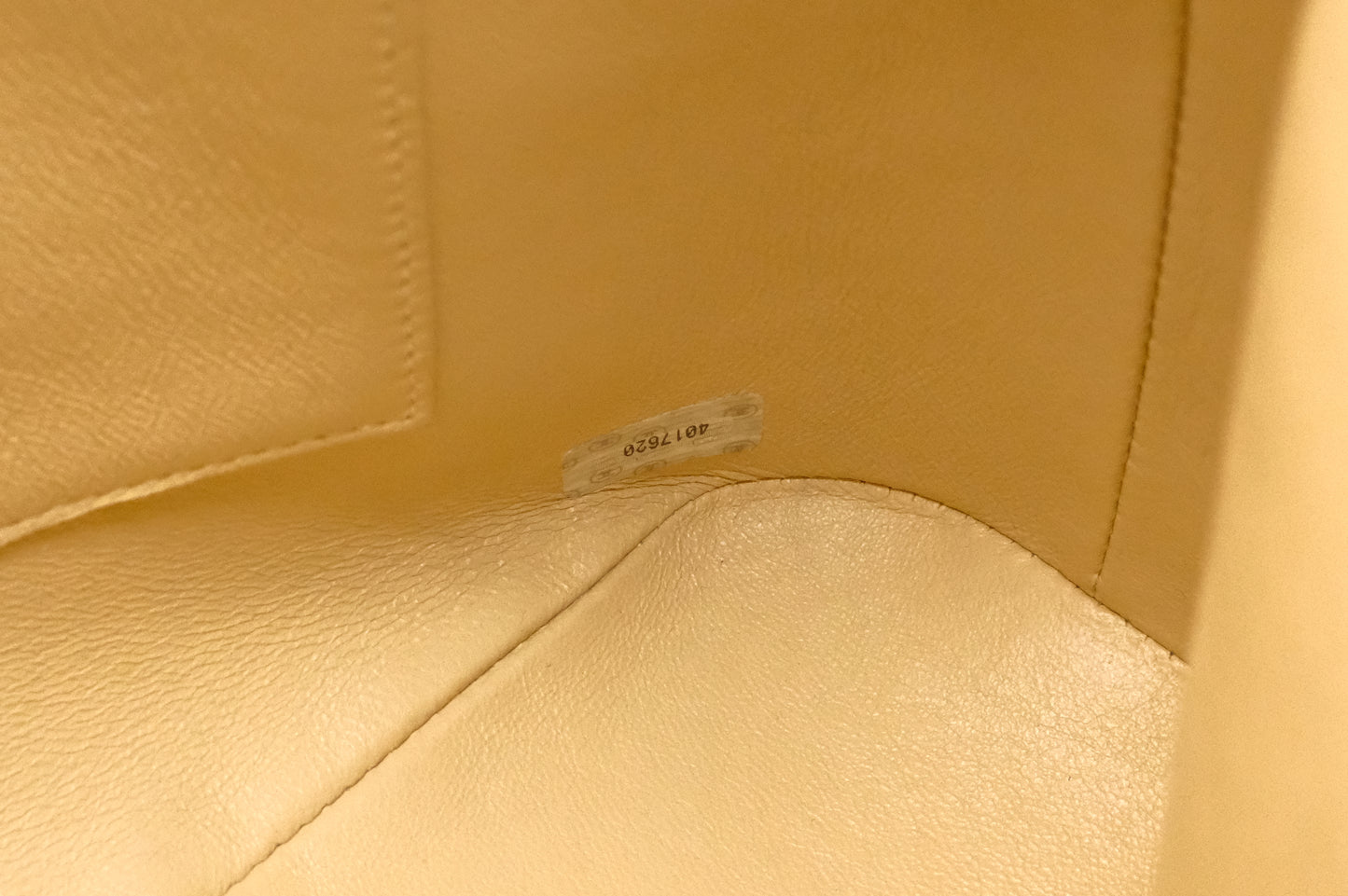 Chanel Chain Shoulder Bag in Beige Matelassé Leather