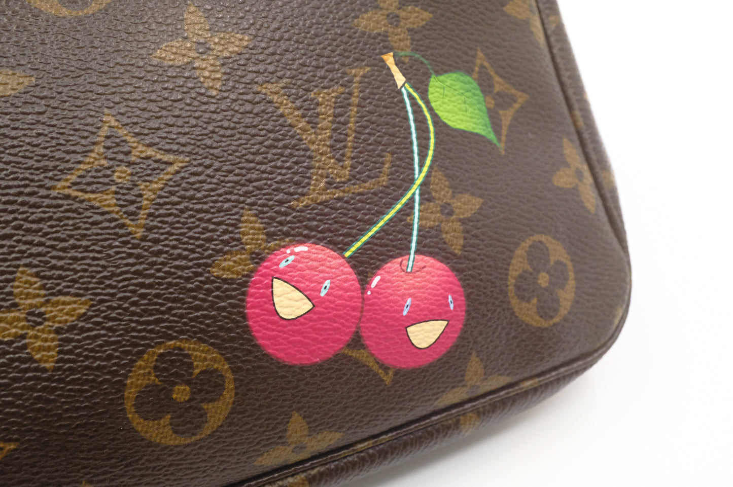Louis Vuitton x Takashi Murakami Pochette Accessoires in Cherry Monogram Canvas
