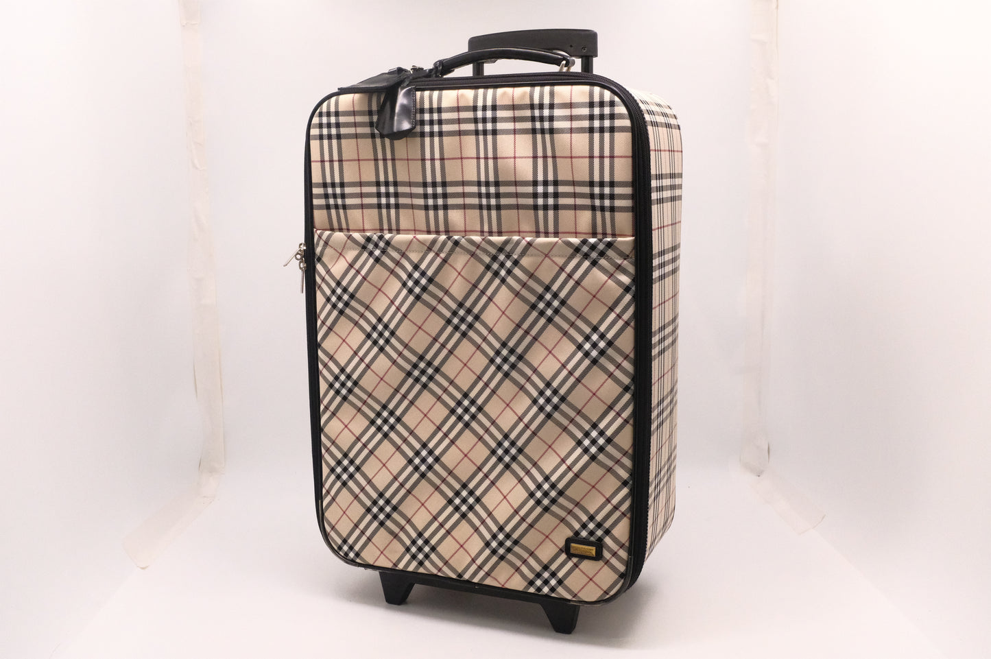 Burberry Luggage in Brown Checked Canvas