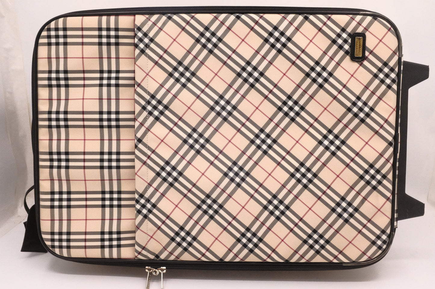 Burberry Luggage in Brown Checked Canvas