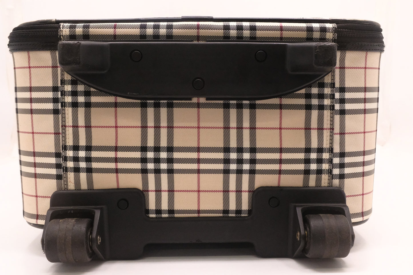 Burberry Luggage in Brown Checked Canvas