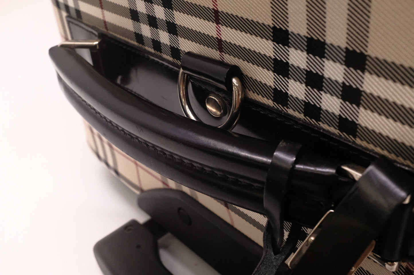 Burberry Luggage in Brown Checked Canvas