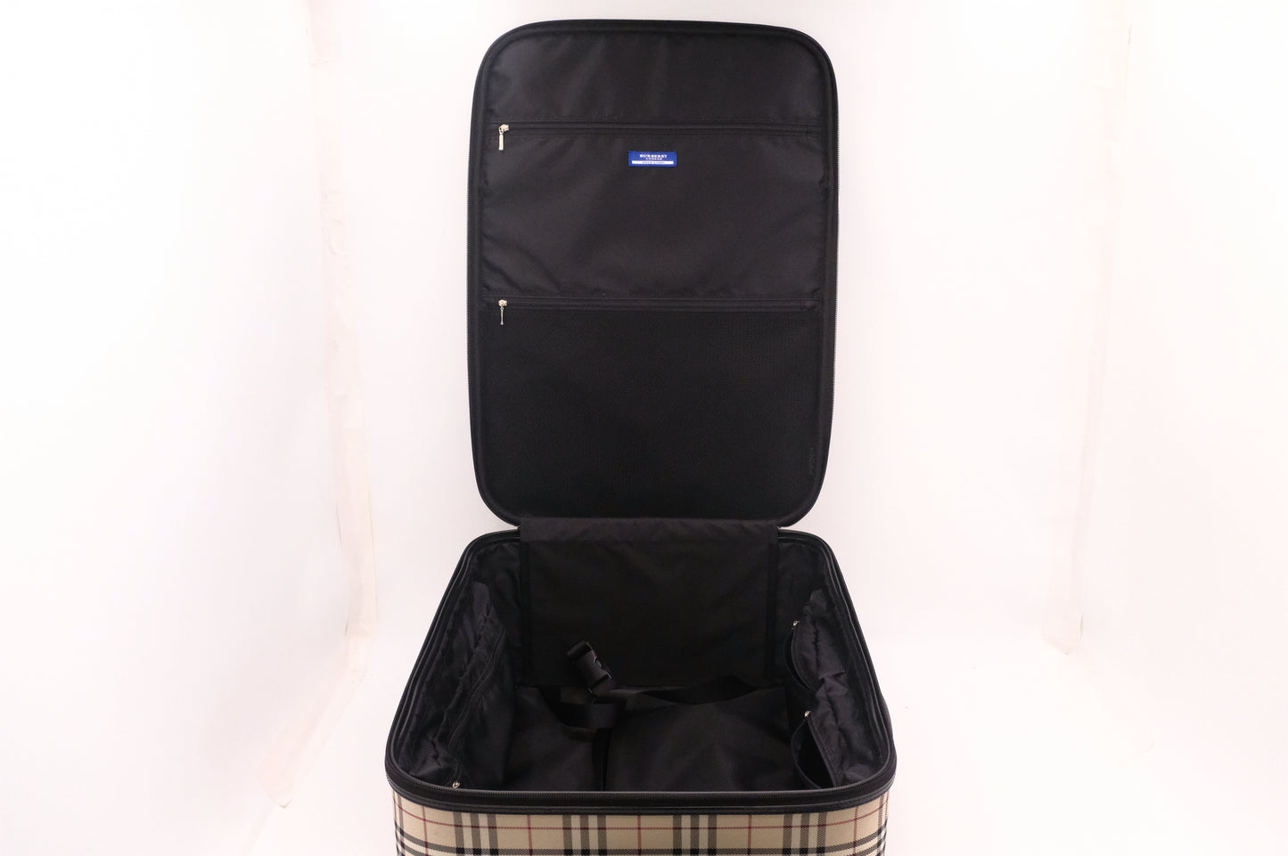 Burberry Luggage in Brown Checked Canvas