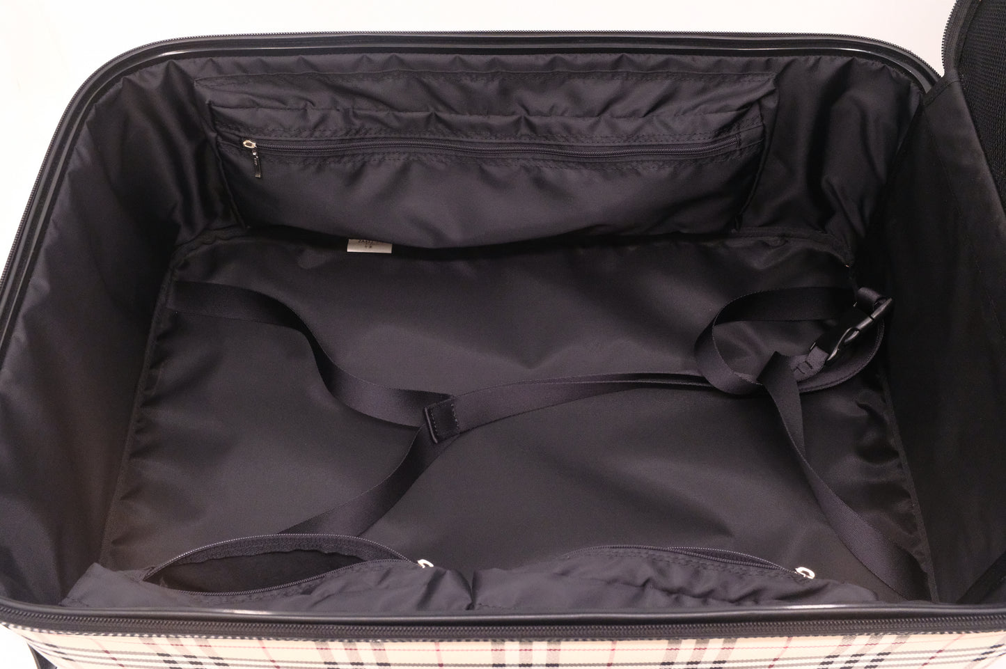 Burberry Luggage in Brown Checked Canvas