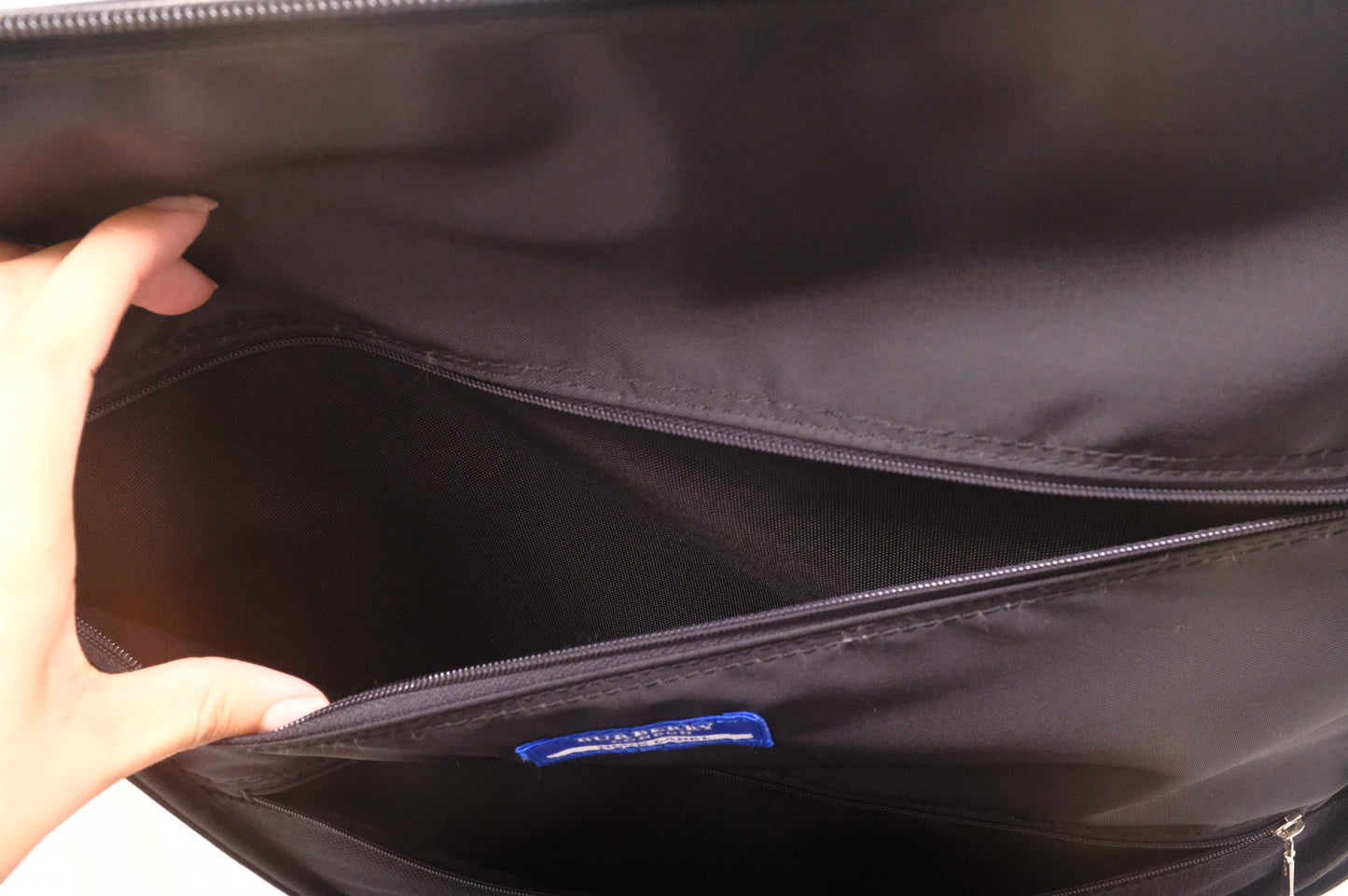 Burberry Luggage in Brown Checked Canvas