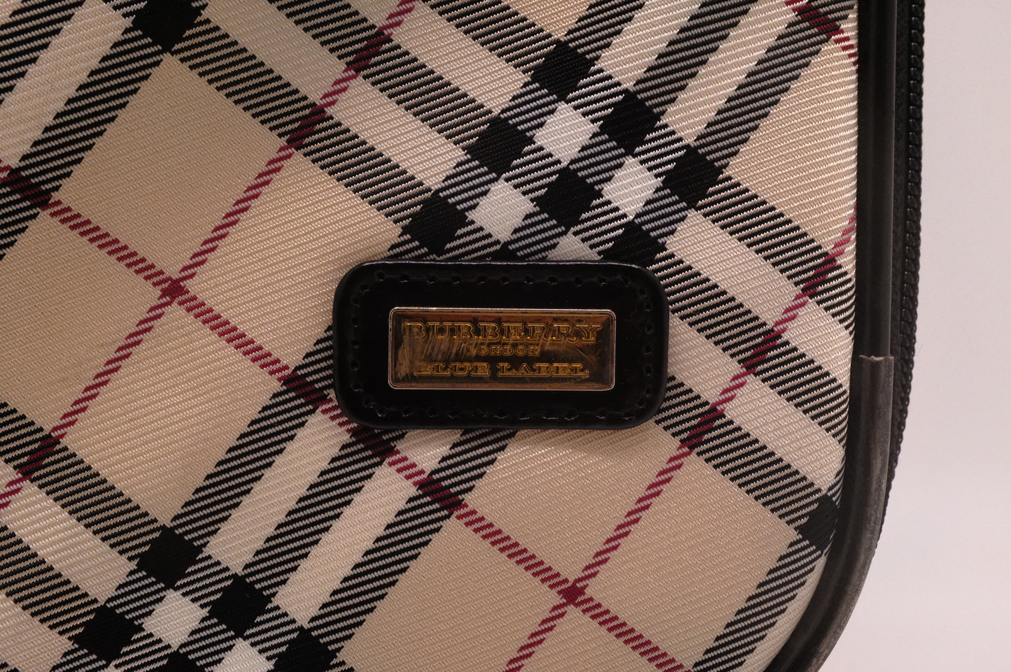 Burberry Luggage in Brown Checked Canvas