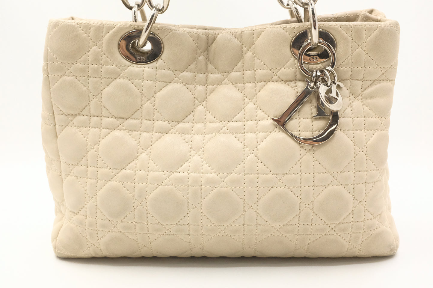 Dior Soft Lady Dior in Cream Leather