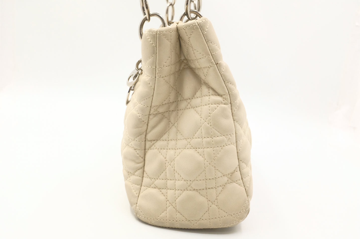 Dior Soft Lady Dior in Cream Leather