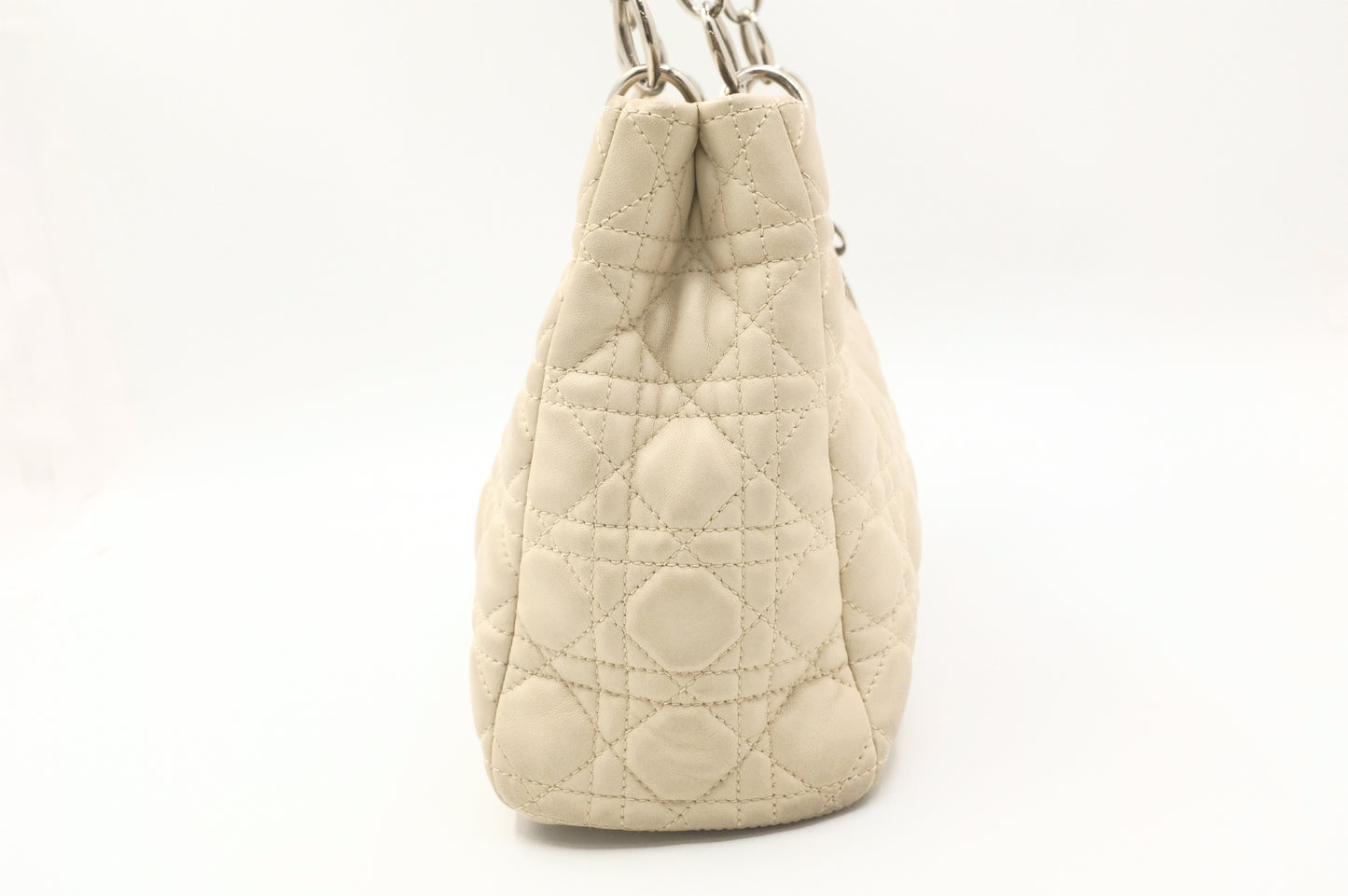 Dior Soft Lady Dior in Cream Leather