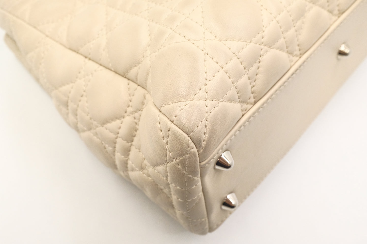 Dior Soft Lady Dior in Cream Leather