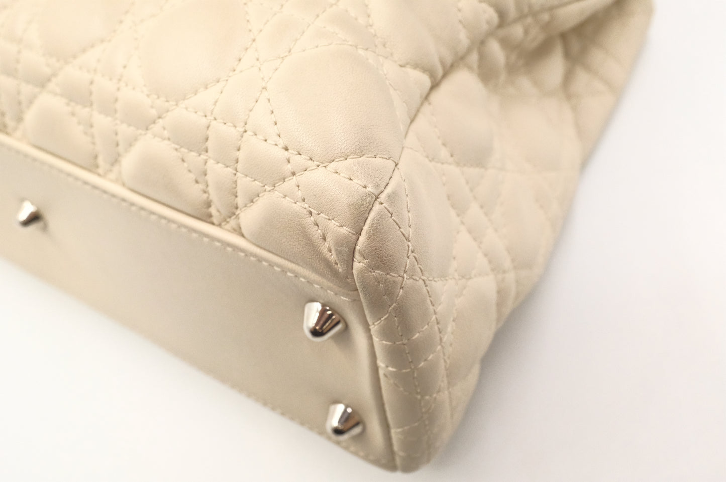 Dior Soft Lady Dior in Cream Leather