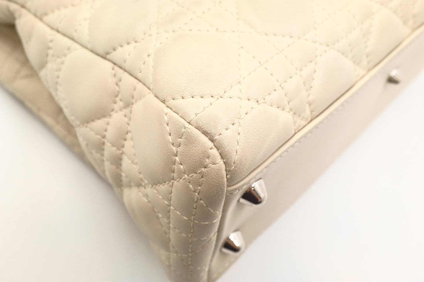 Dior Soft Lady Dior in Cream Leather