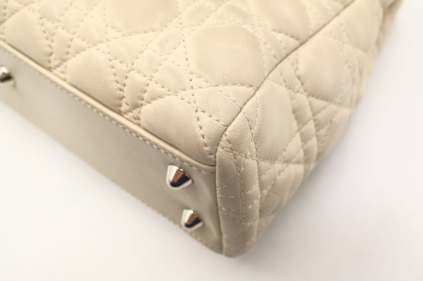 Dior Soft Lady Dior in Cream Leather