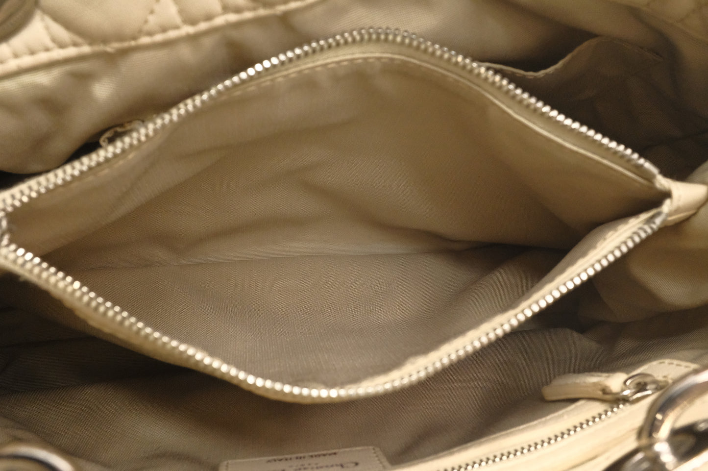 Dior Soft Lady Dior in Cream Leather
