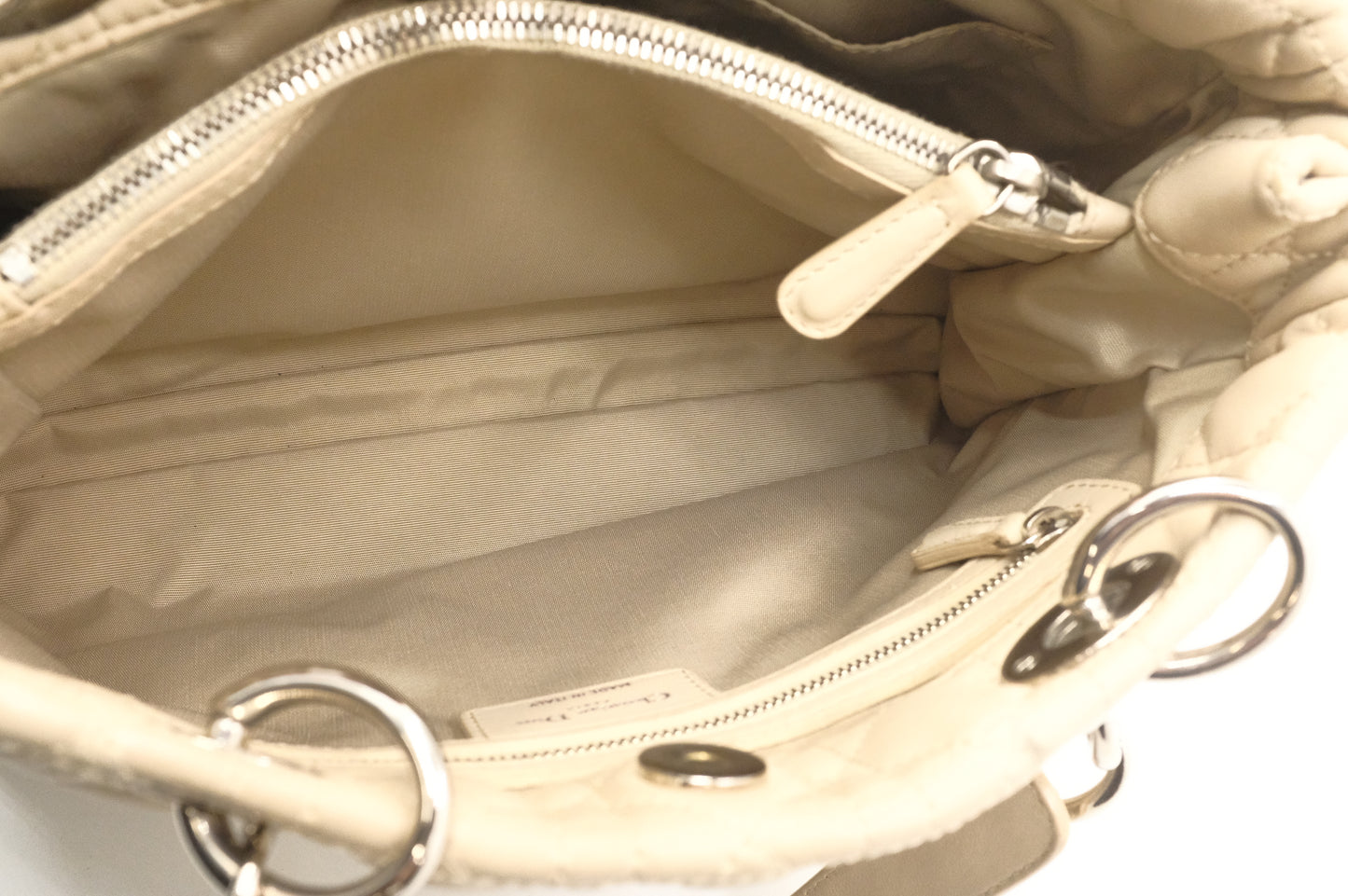 Dior Soft Lady Dior in Cream Leather
