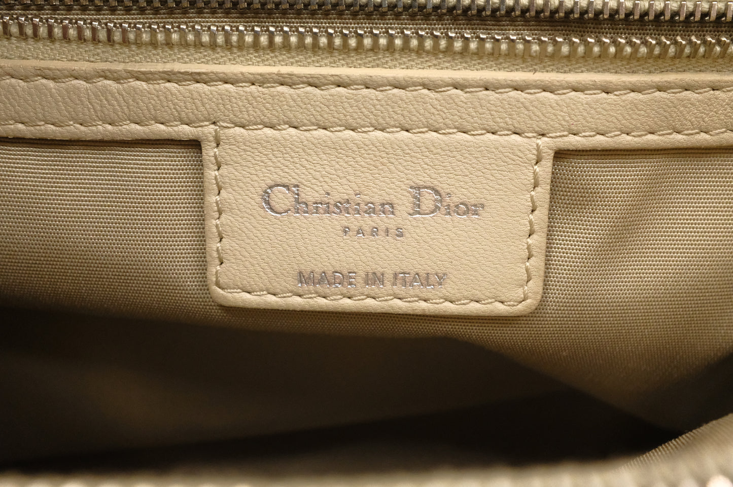 Dior Soft Lady Dior in Cream Leather