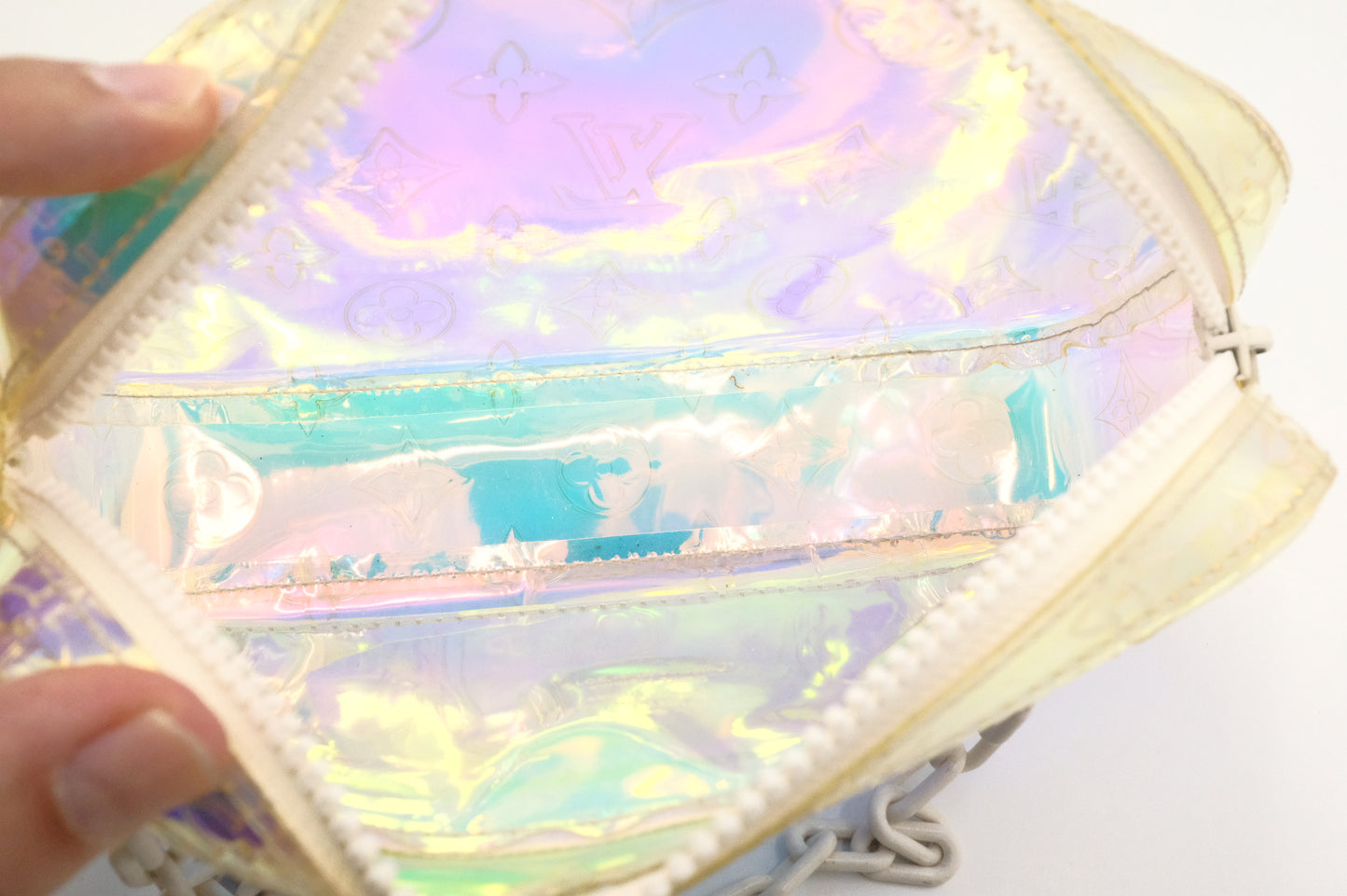 Louis Vuitton Pochette Volga in Prism Monogram PVC