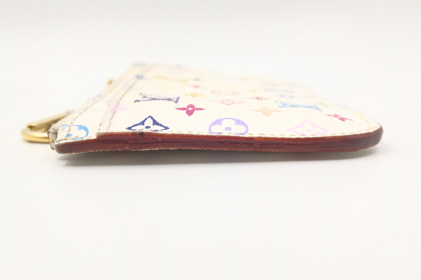 Louis Vuitton Pochette Cles NM in White Multicolor Monogram Canvas