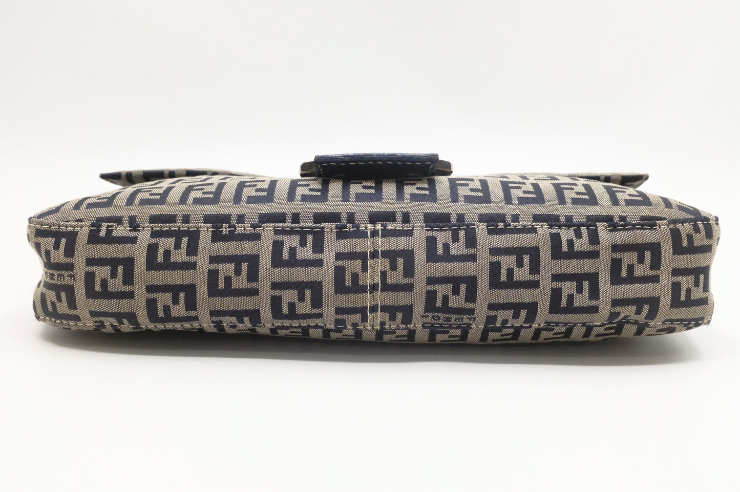 Fendi Baguette in Navy Zucca Canvas