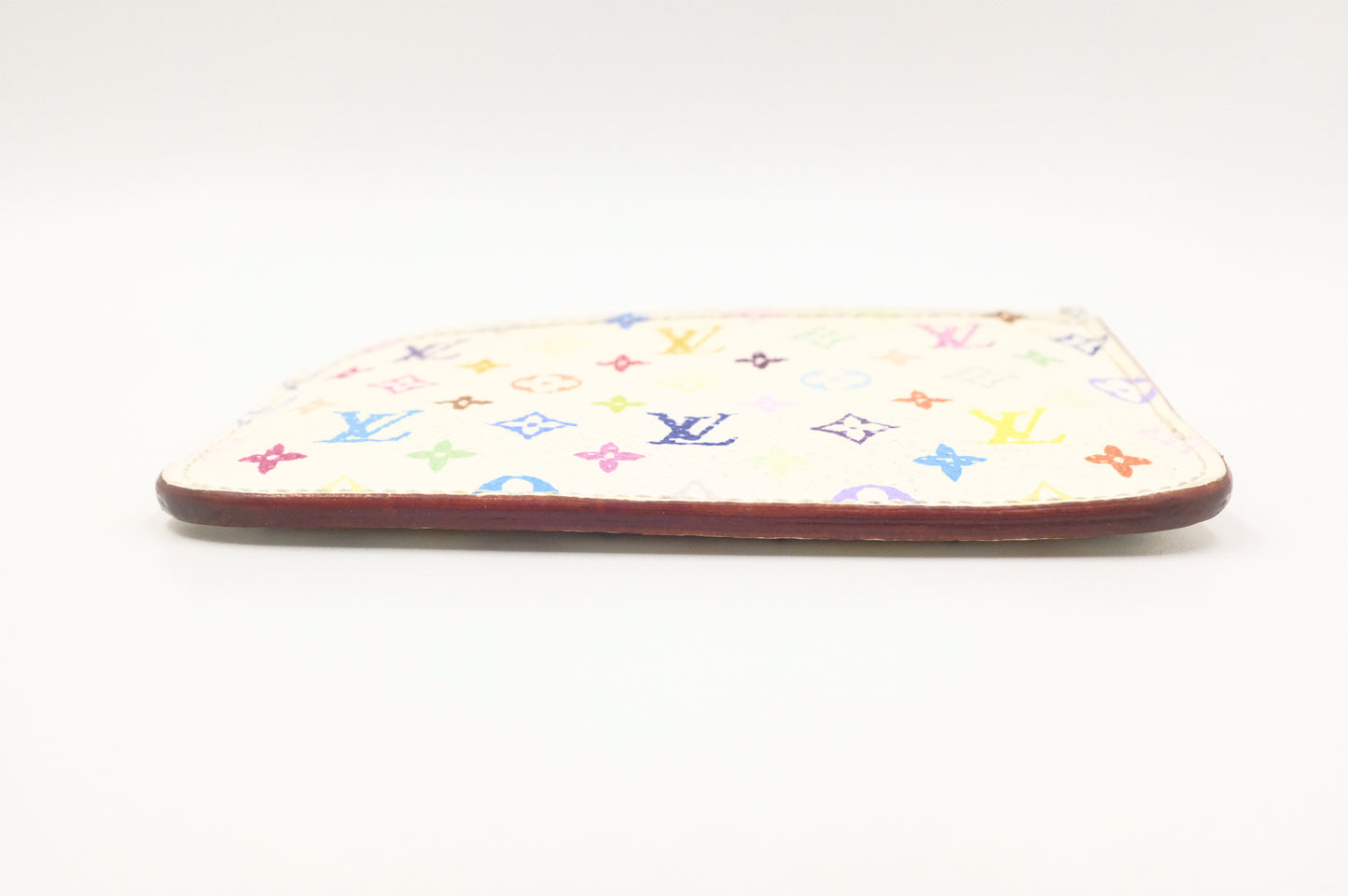 Louis Vuitton Pochette Cles NM in White Multicolor Monogram Canvas