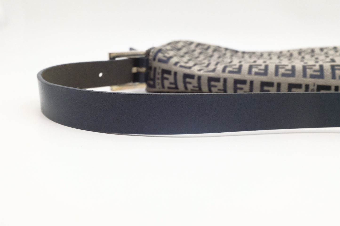 Fendi Baguette in Navy Zucca Canvas