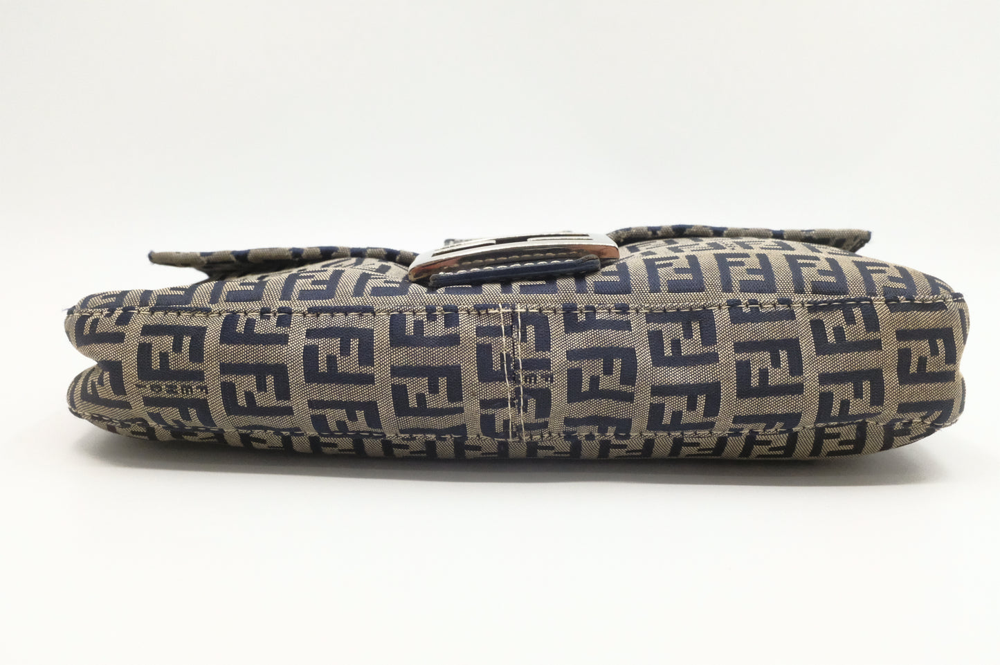 Fendi Baguette in Navy Zucchino Canvas