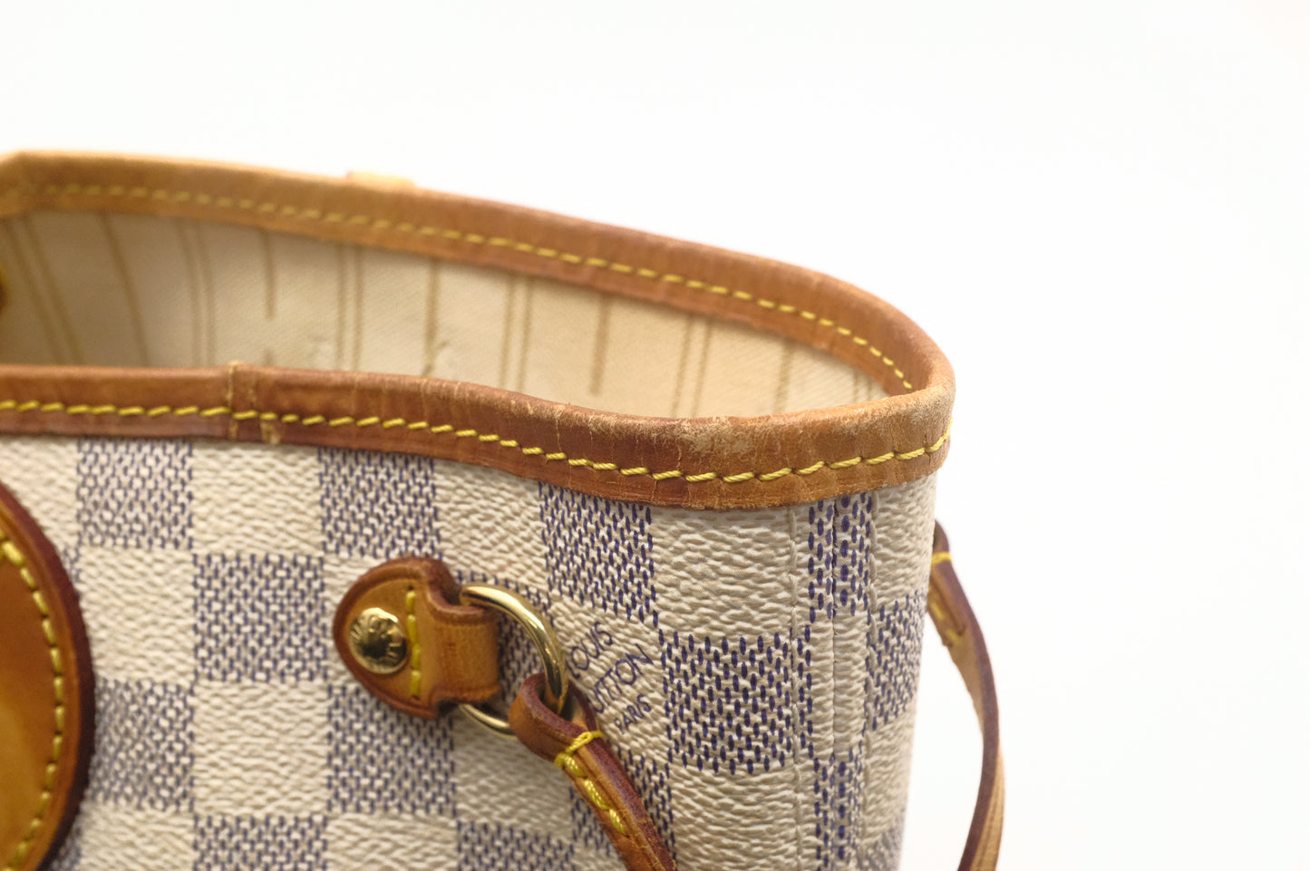 Louis Vuitton Neverfull PM in Damier Azur Canvas