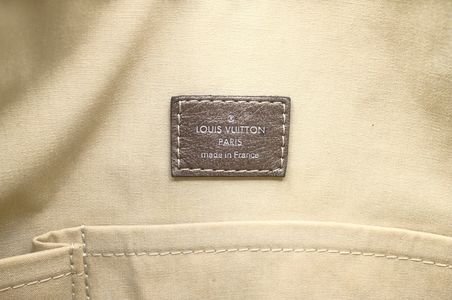 Louis Vuitton Besace Angele in Gray Minilin Canvas and Metallic Silver Leather