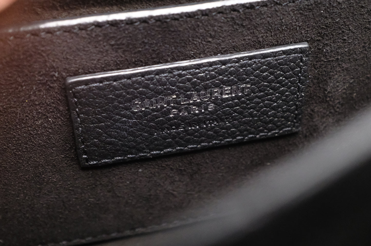 YSL Saint Laurent Sunset Crossbody in Black Leather