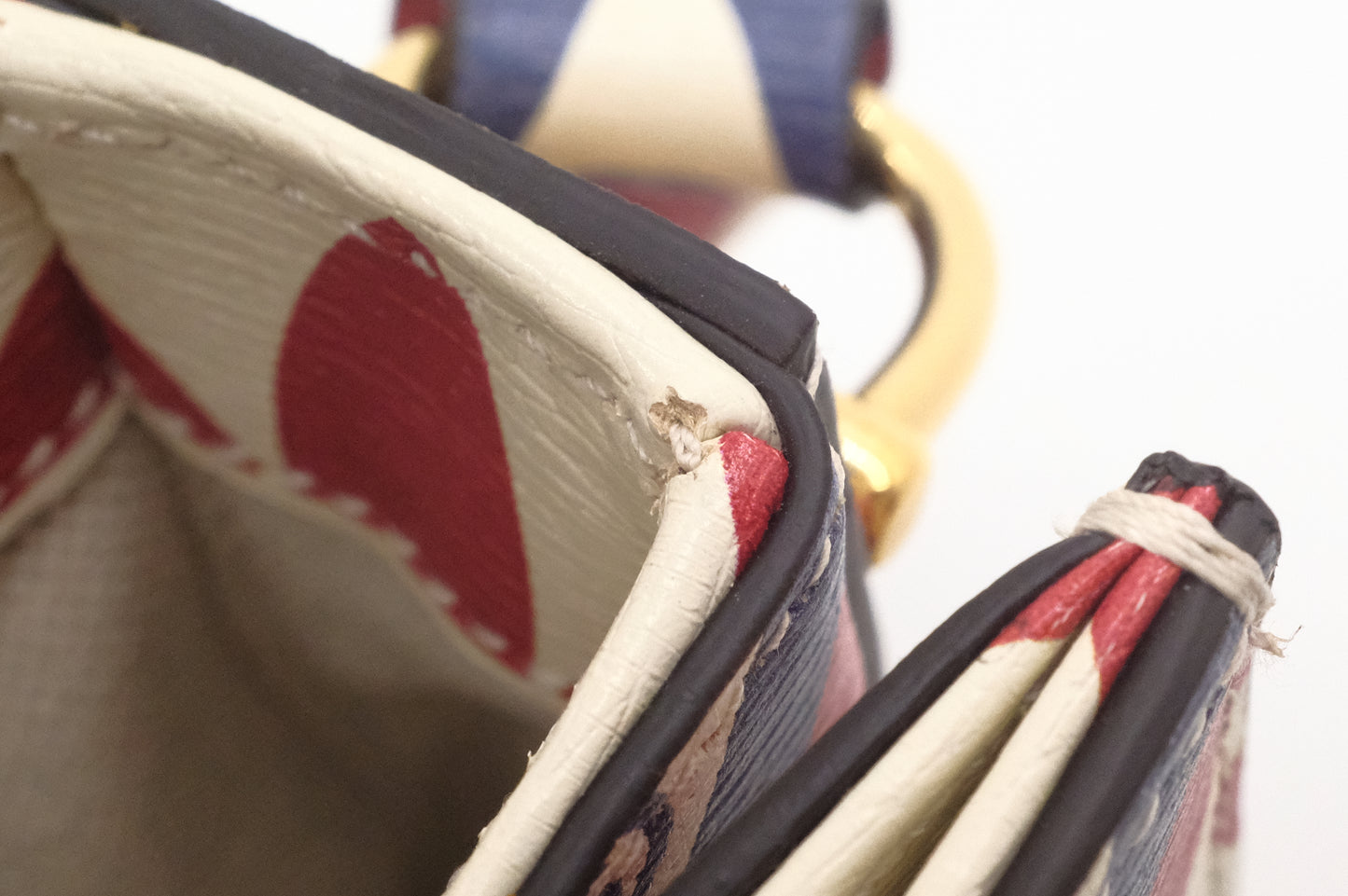Gucci x Adidas Horsebit 1955 in Blue, White and Red Leather