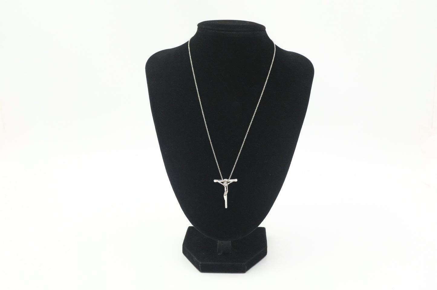 Tiffany & Co. Elsa Peretti Crucifix Pendant Necklace in Sterling Silver