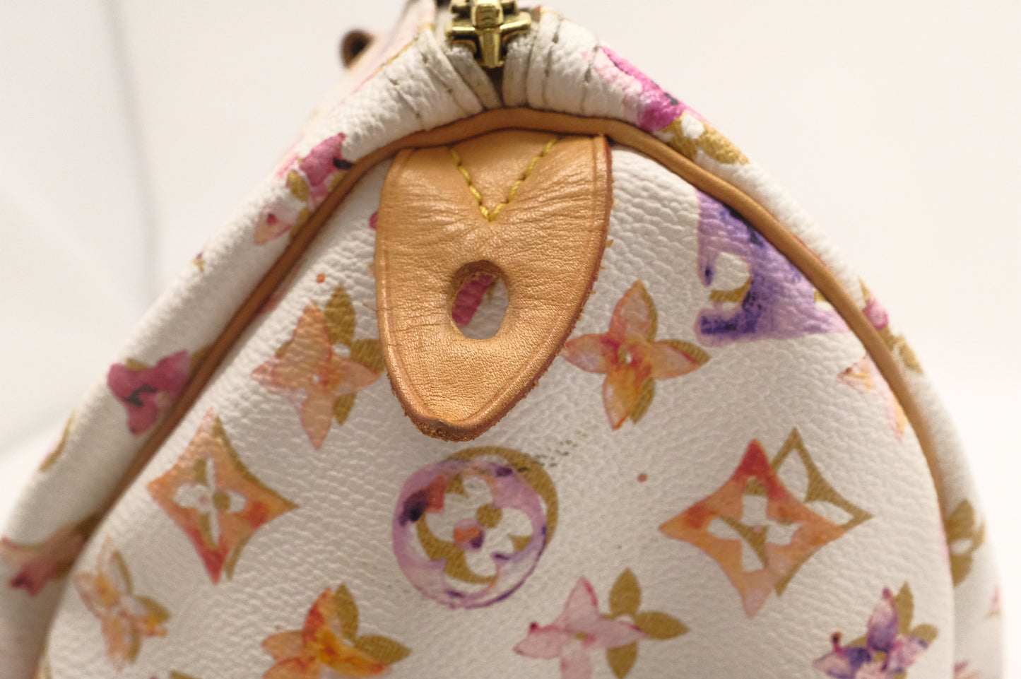 Louis Vuitton Speedy 35 in White Watercolor Monogram Canvas