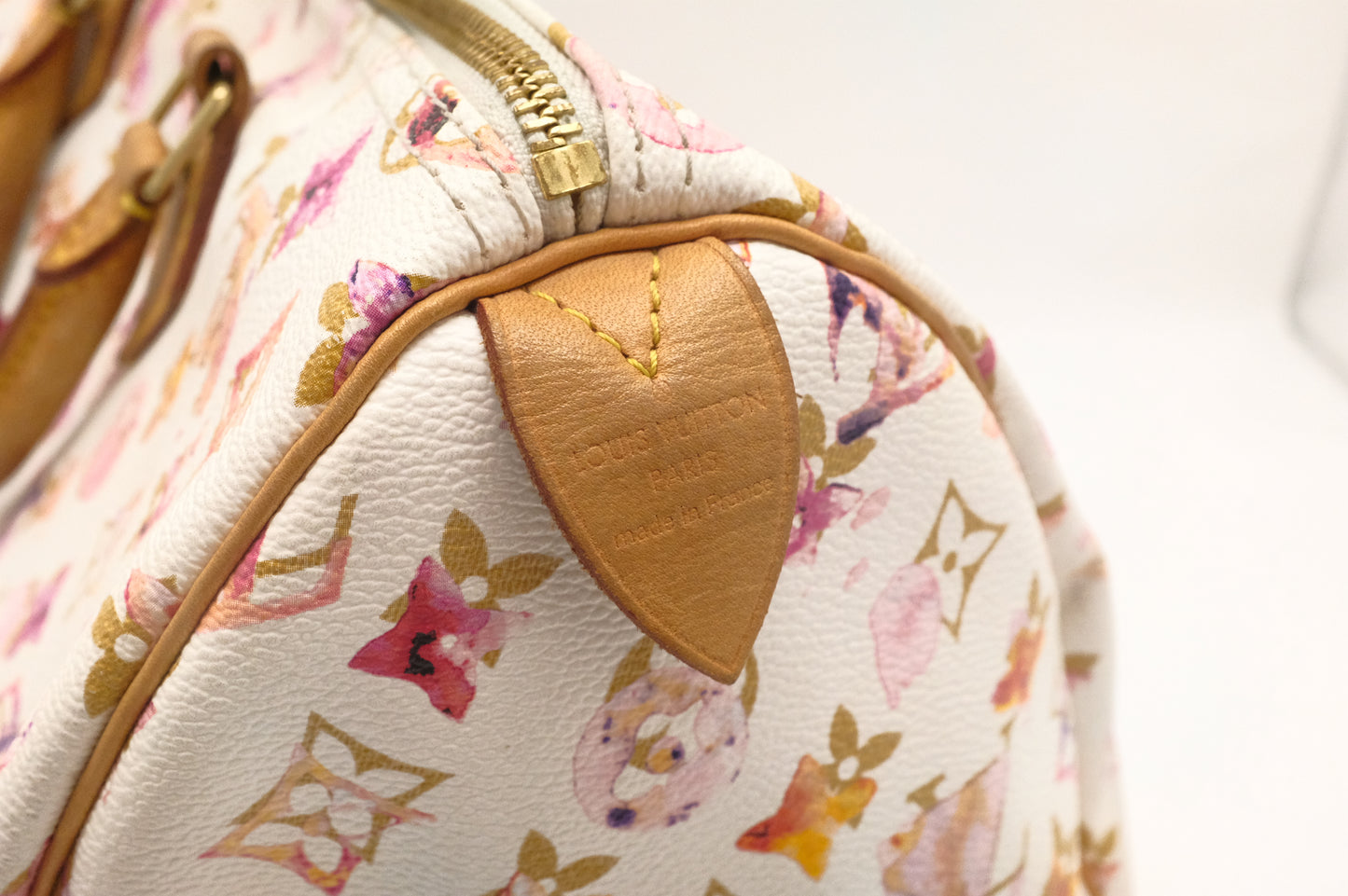 Louis Vuitton Speedy 35 in White Watercolor Monogram Canvas