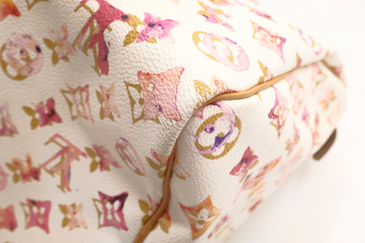 Louis Vuitton Speedy 35 in White Watercolor Monogram Canvas