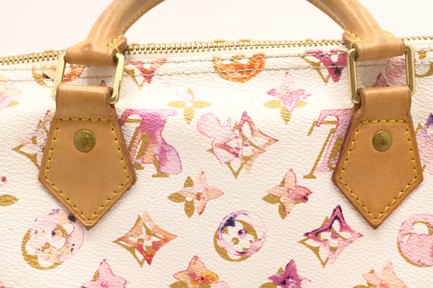 Louis Vuitton Speedy 35 in White Watercolor Monogram Canvas