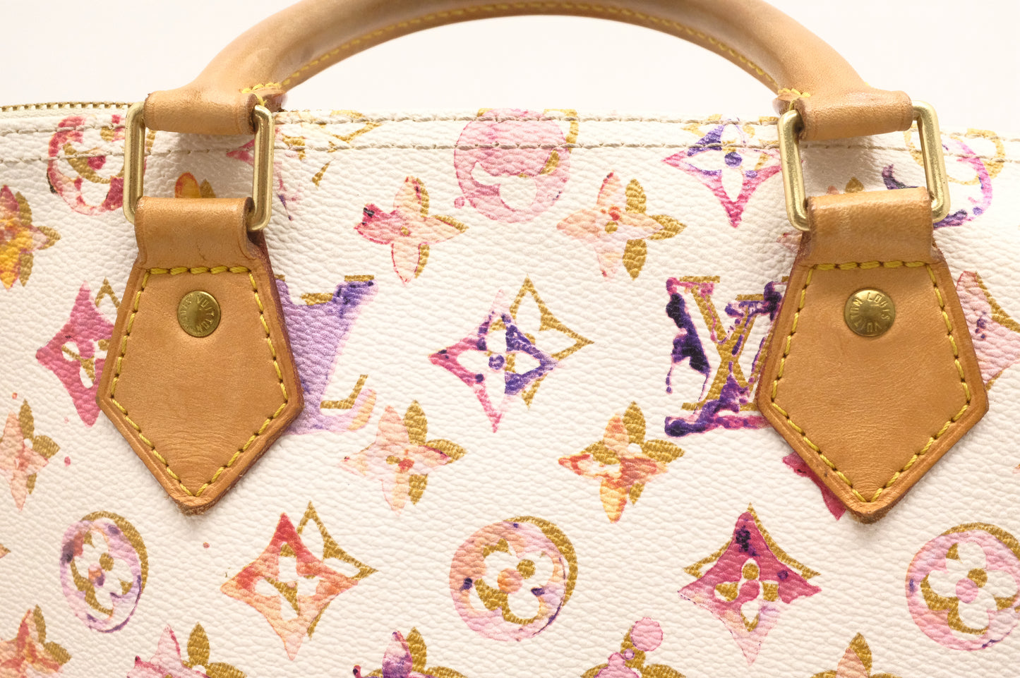Louis Vuitton Speedy 35 in White Watercolor Monogram Canvas