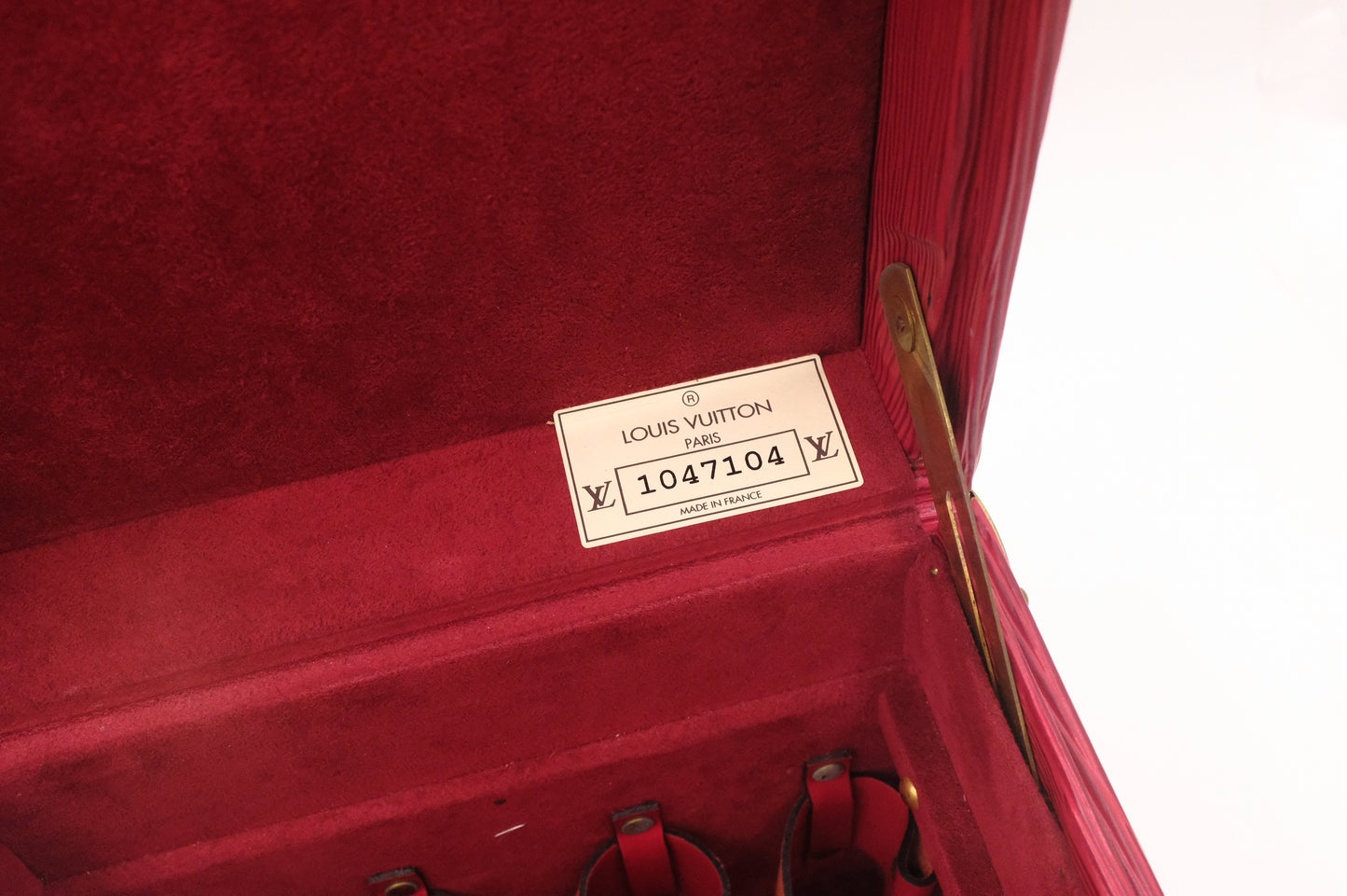 Louis Vuitton Boite Flacons in Red Epi Leather