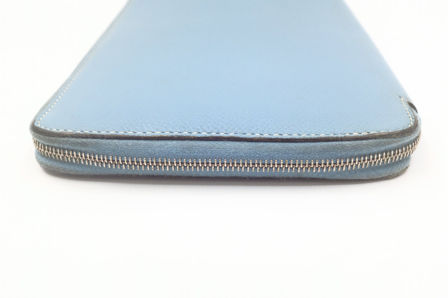 Hermes Globetrotter Zip Agenda in Blue Leather