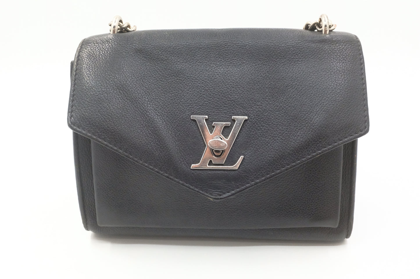Louis Vuitton MyLockMe Chain Pochette in Black Leather