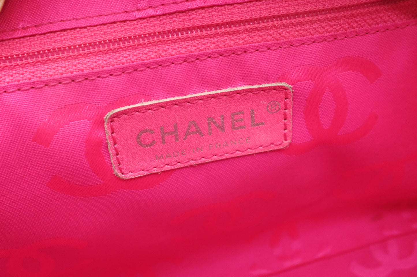 Chanel Cambon Bowling Bag in White Matelassé Leather