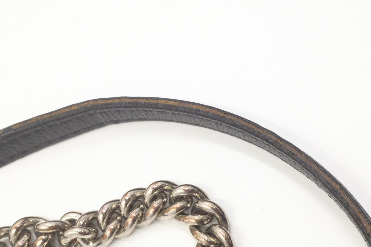Louis Vuitton MyLockMe Chain Pochette in Black Leather