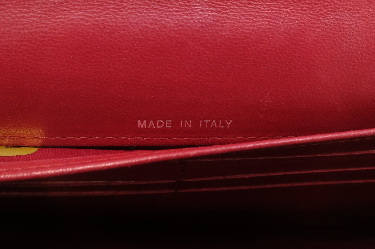 Chanel Camelia Long Wallet in Red Leather