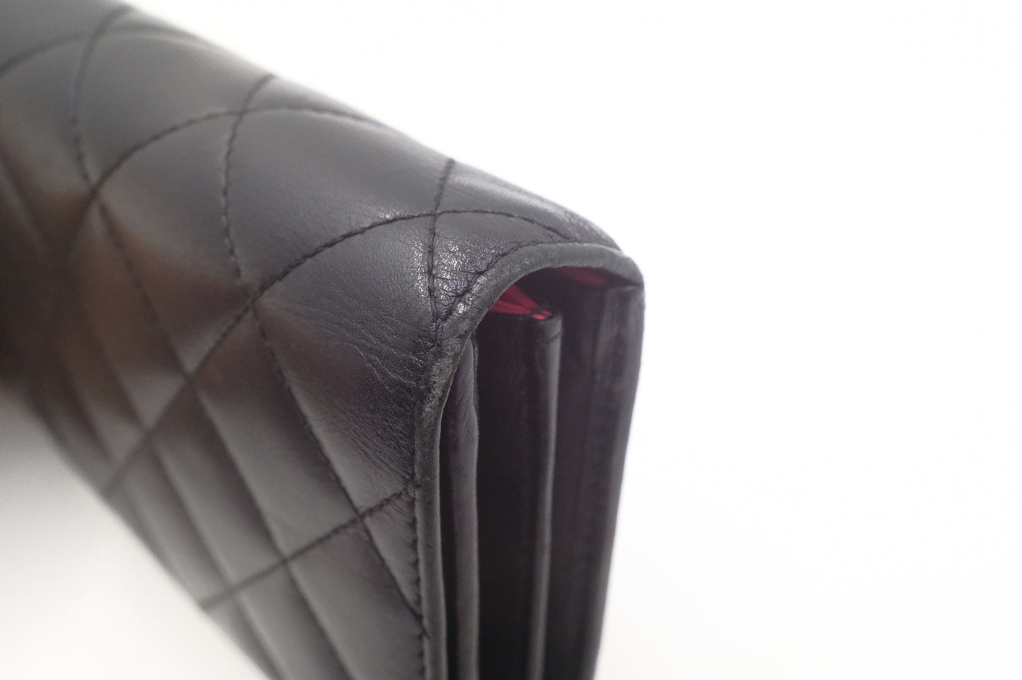 Chanel Long Cambon Wallet in Black Matelassé Leather