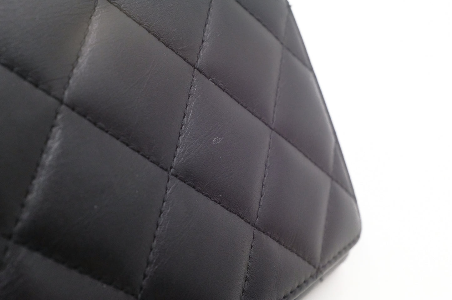Chanel Long Cambon Wallet in Black Matelassé Leather