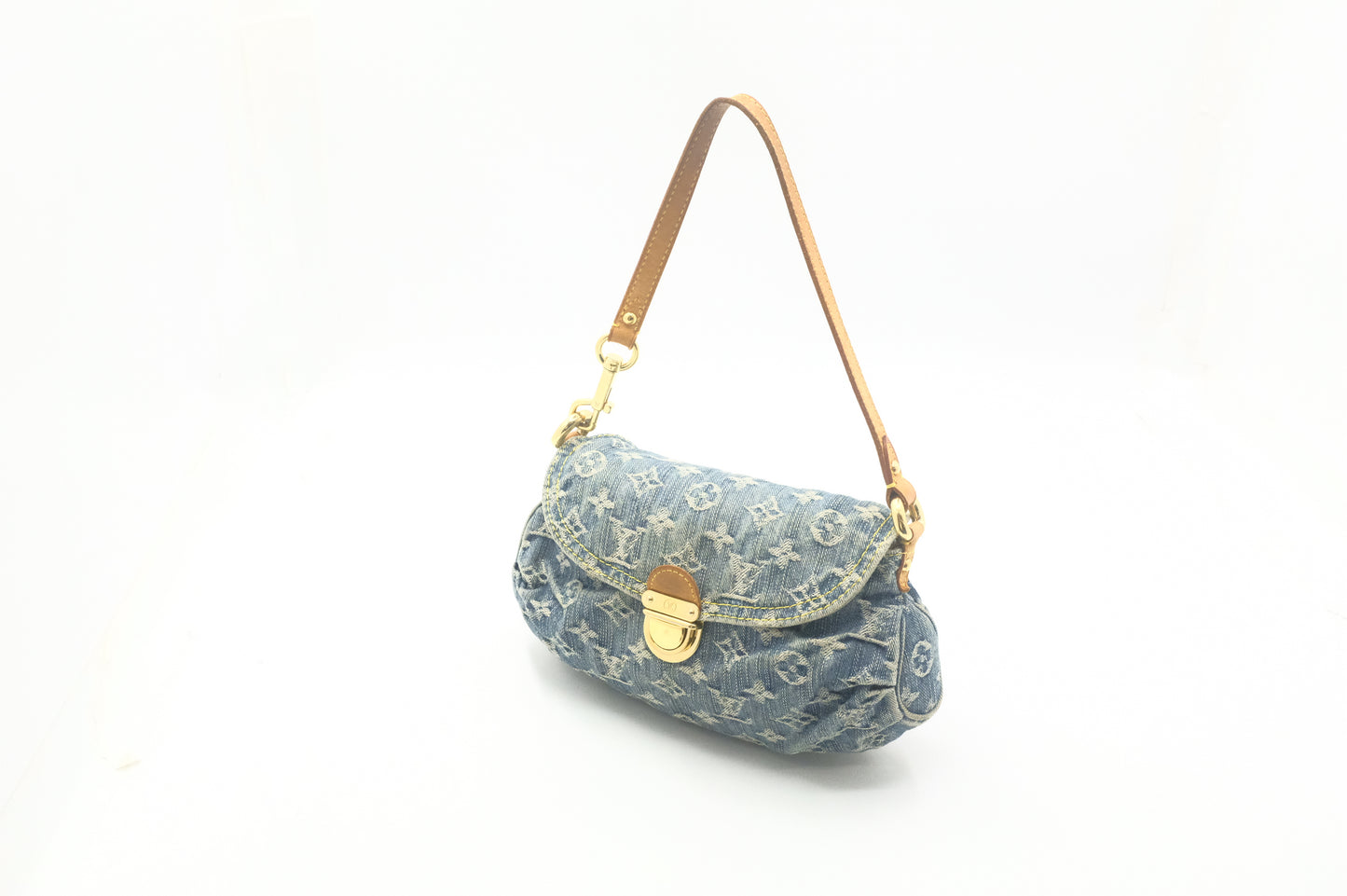 Louis Vuitton Mini Pleaty in Blue Denim Canvas