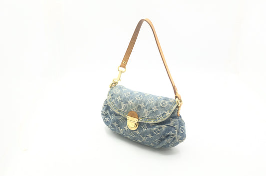 Louis Vuitton Mini Pleaty in Blue Denim Canvas