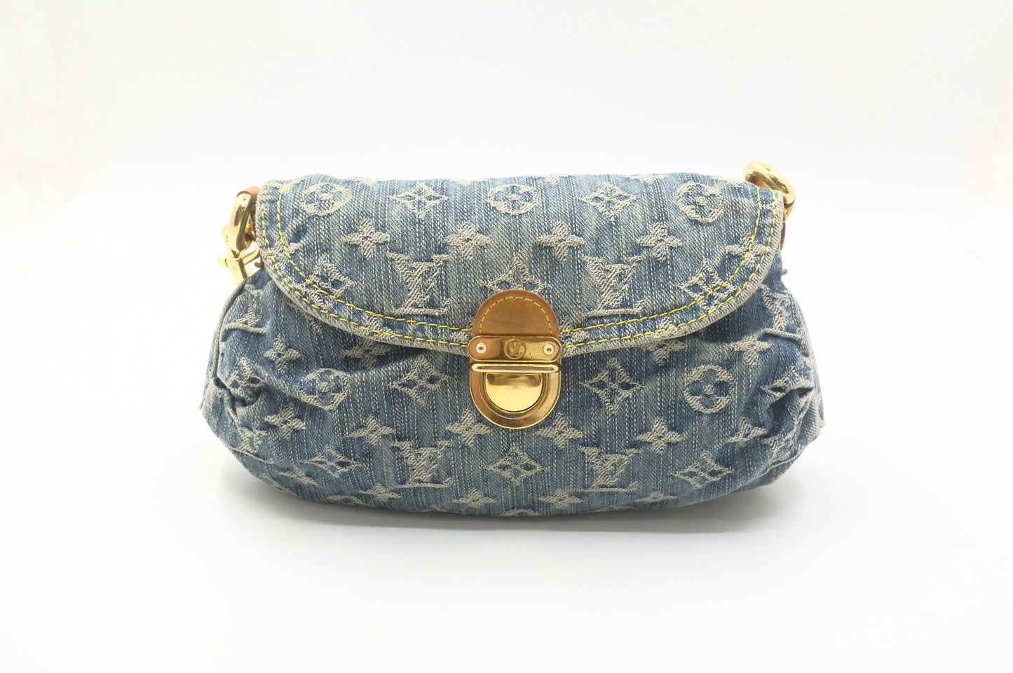 Louis Vuitton Mini Pleaty in Blue Denim Canvas